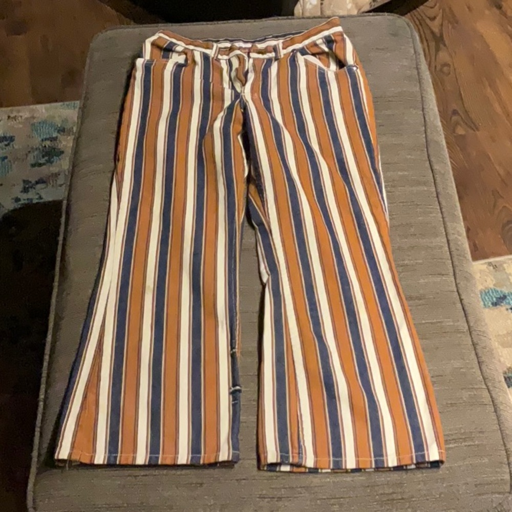 Vintage girls size 14 striped wranglers.  Used